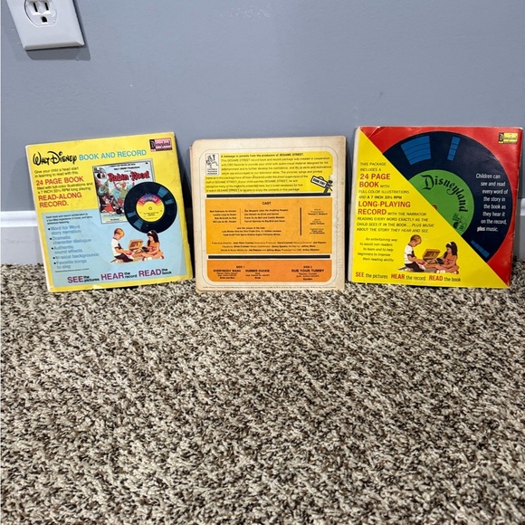Vintage Kids Read Along Books Vinyl Record Lot - Picture 4 of 6